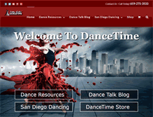 Tablet Screenshot of dancetime.com